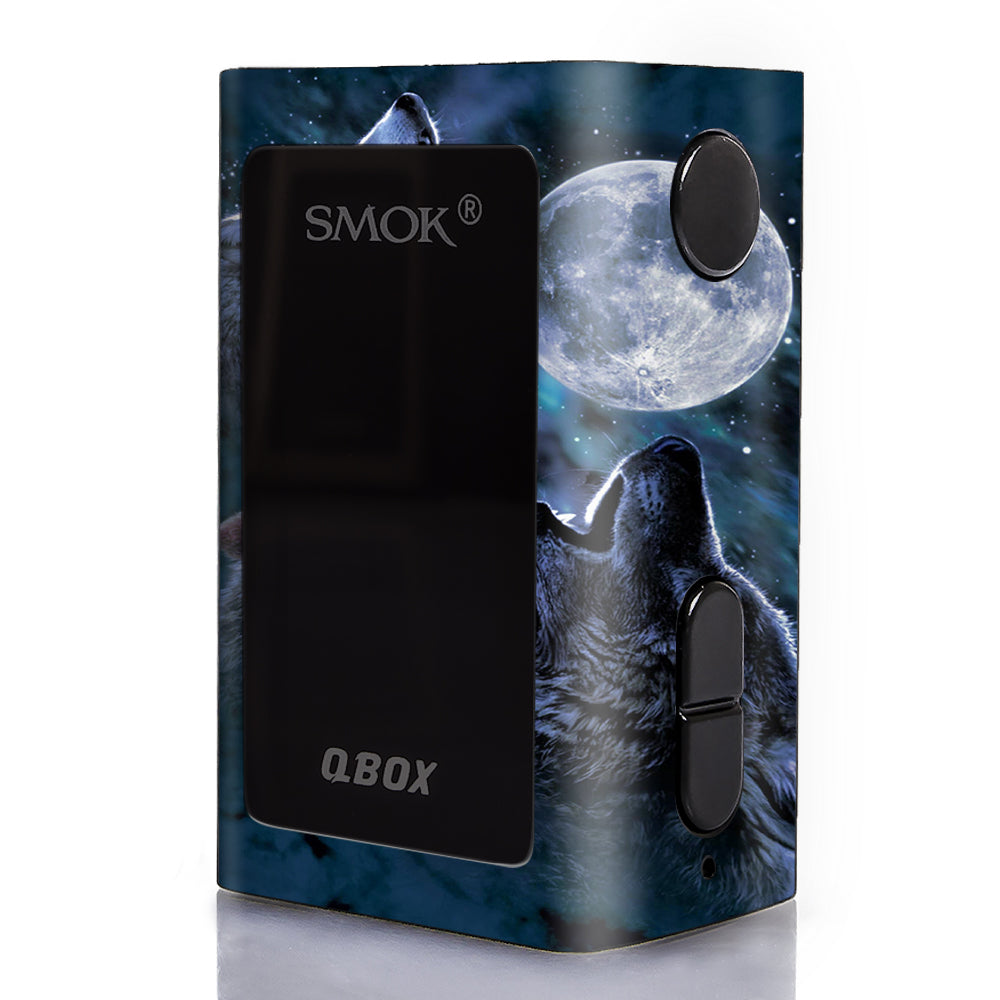  Howling Wolves At Moon Smok Q-Box Skin