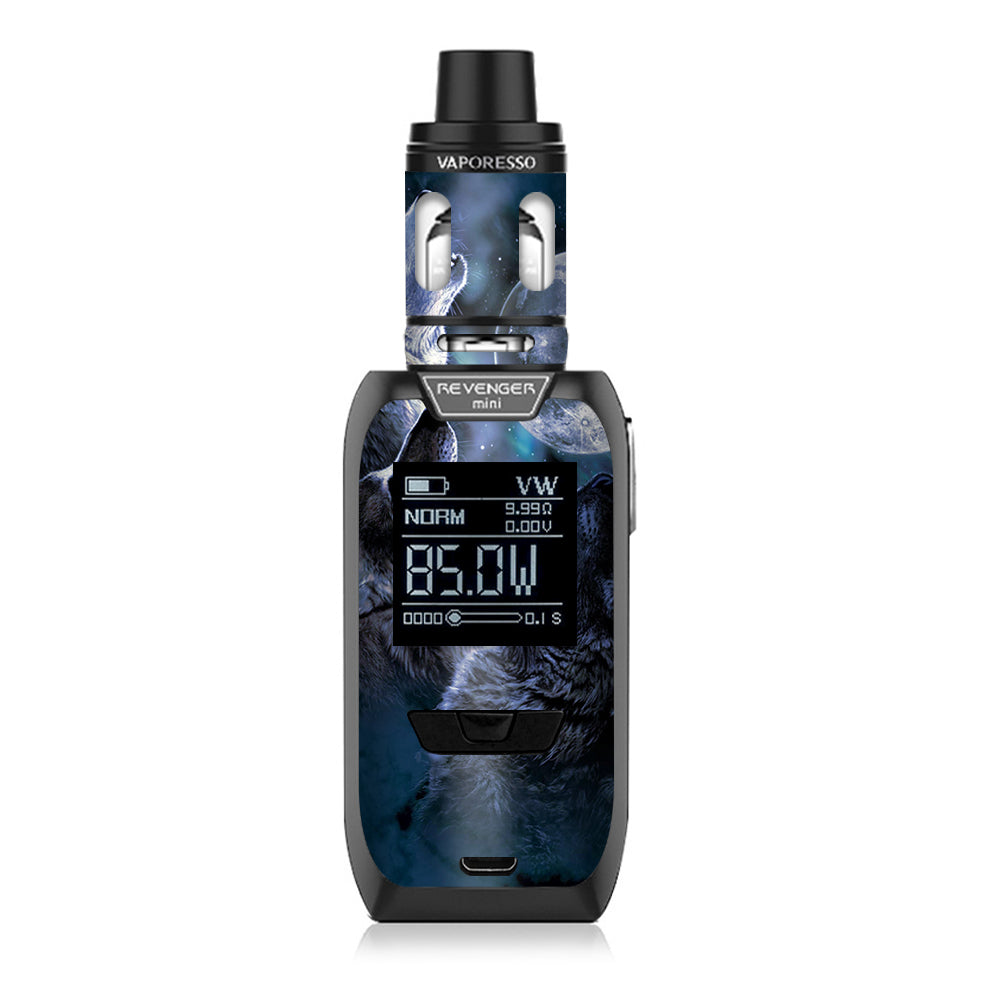  Howling Wolves At Moon Vaporesso Revenger Mini 85w Skin