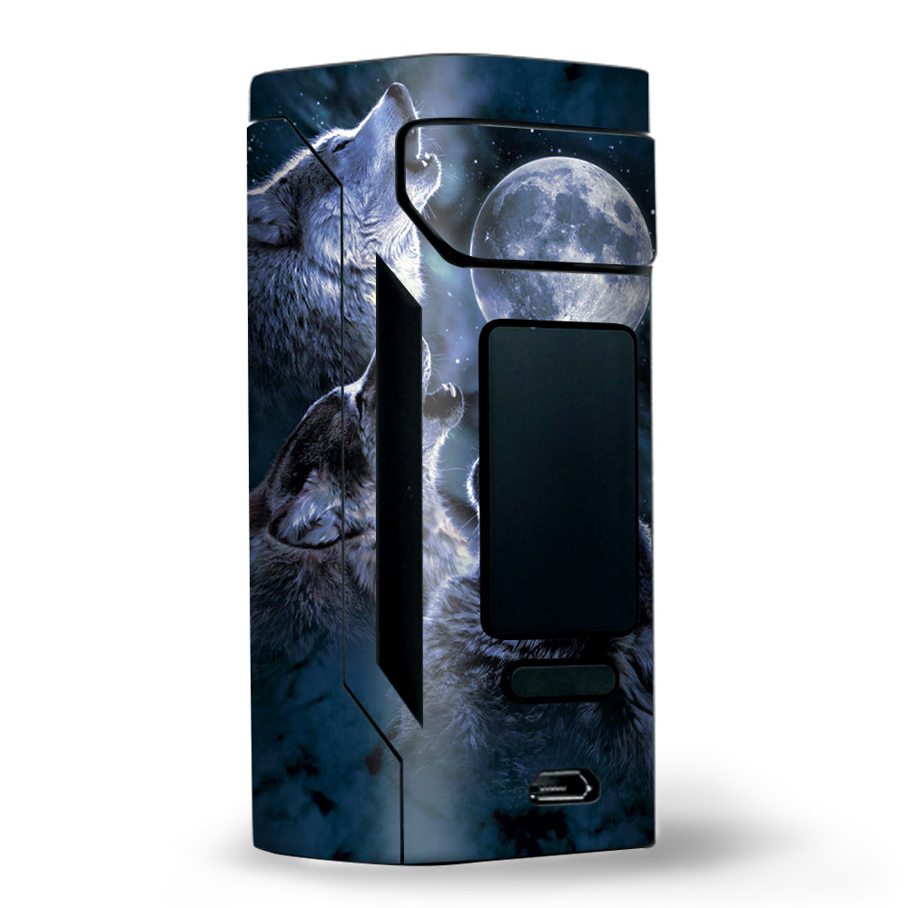  Howling Wolves At Moon Wismec RX2 20700 Skin