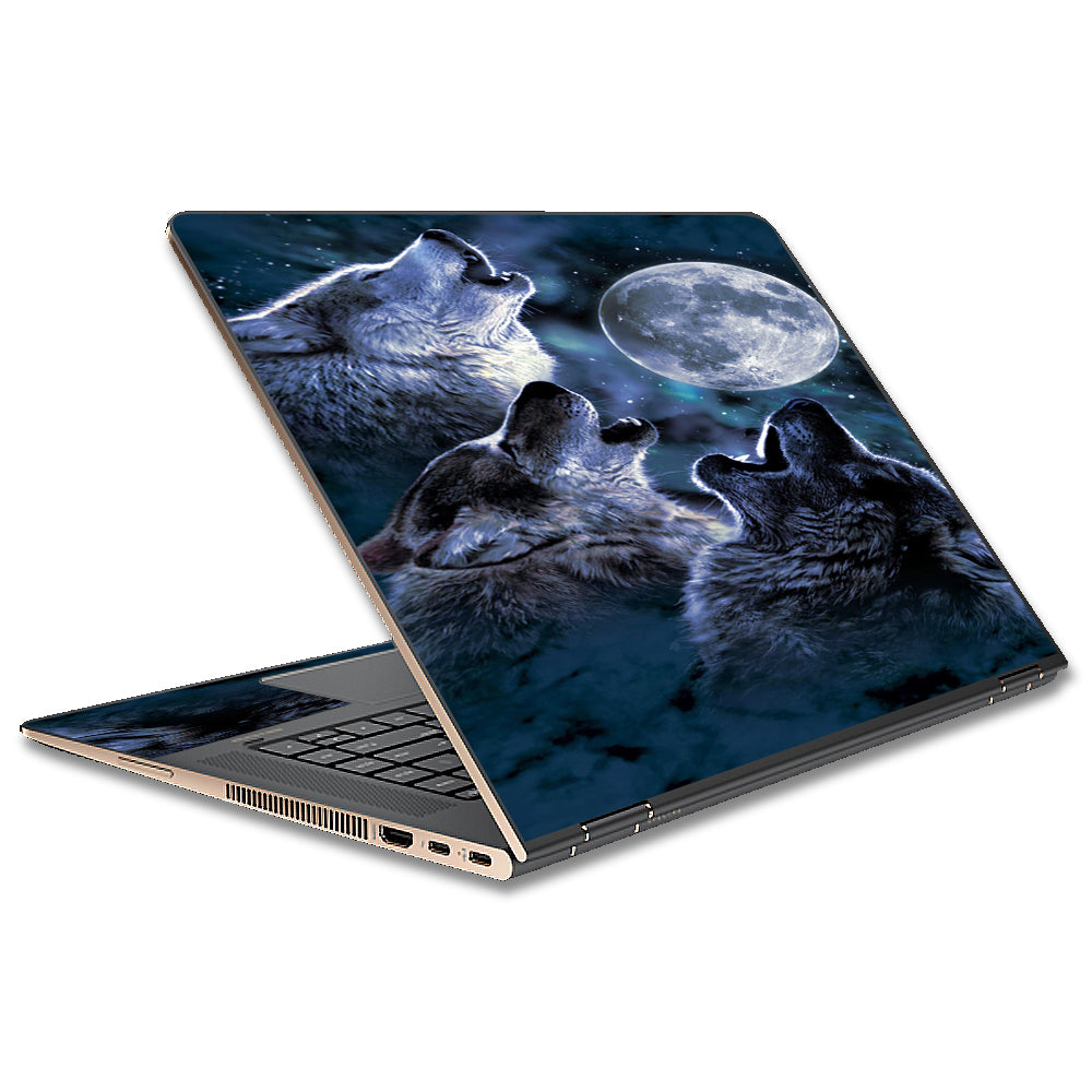  Howling Wolves At Moon HP Spectre x360 15t Skin