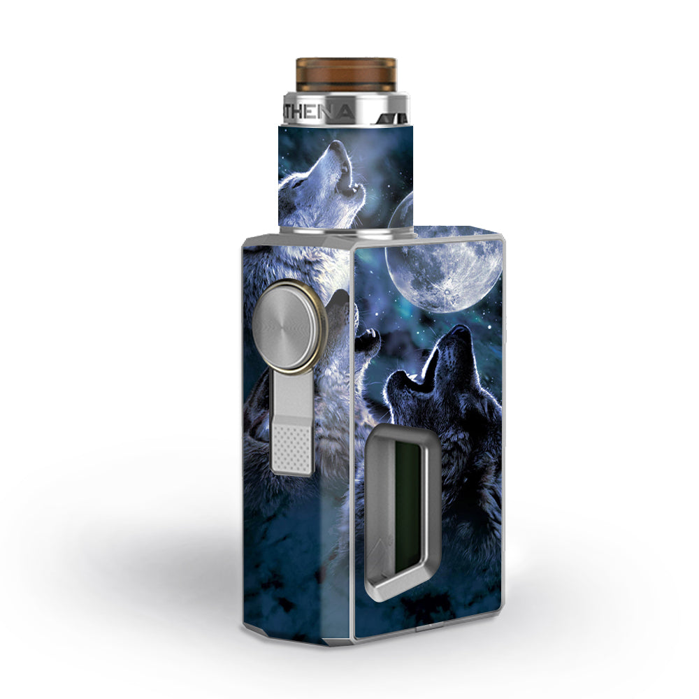  Howling Wolves At Moon Geekvape Athena Squonk Skin