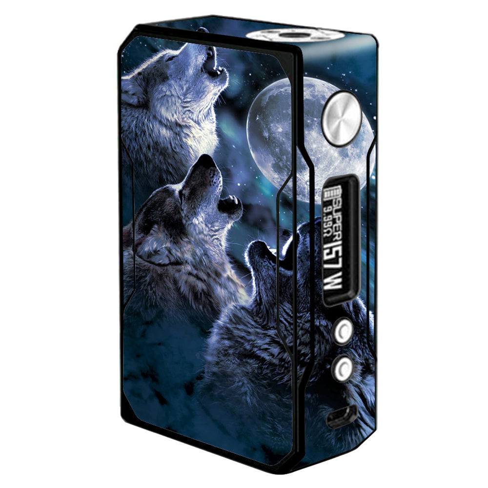  Howling Wolves At Moon Voopoo Drag 157w Skin