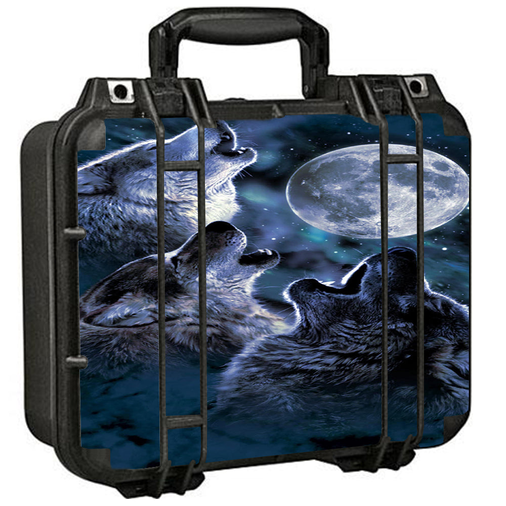  Howling Wolves At Moon Pelican Case 1400 Skin