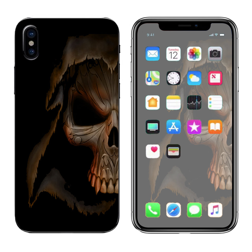  Grim Reaper In Shadows Apple iPhone X Skin