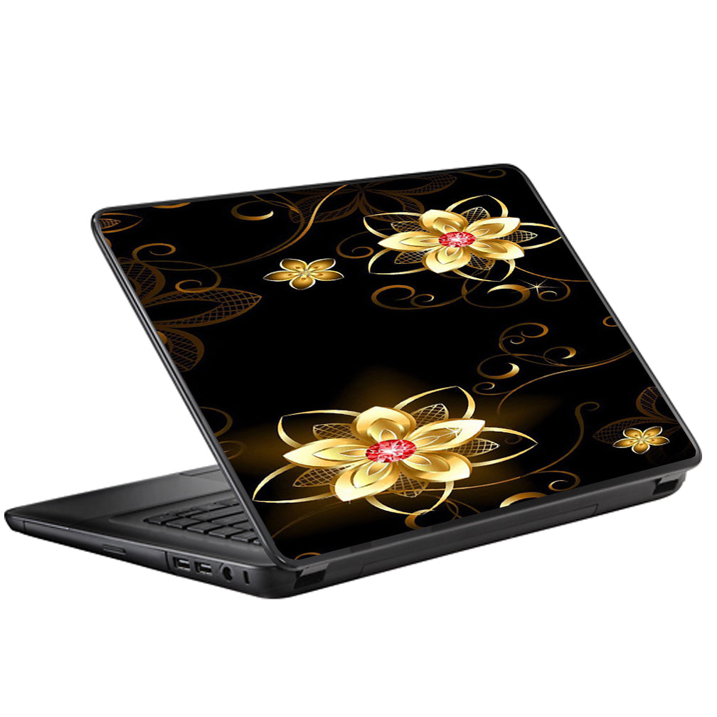  Glowing Flowers Abstract Universal 13 to 16 inch wide laptop Skin
