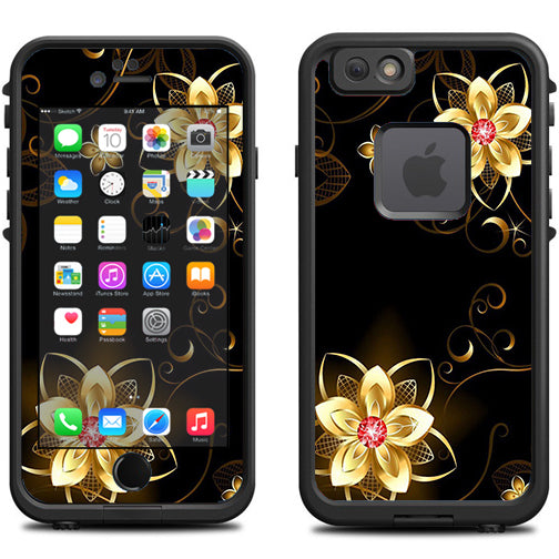  Glowing Flowers Abstract Lifeproof Fre iPhone 6 Skin