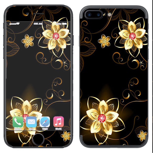  Glowing Flowers Abstract Apple  iPhone 7+ Plus / iPhone 8+ Plus Skin