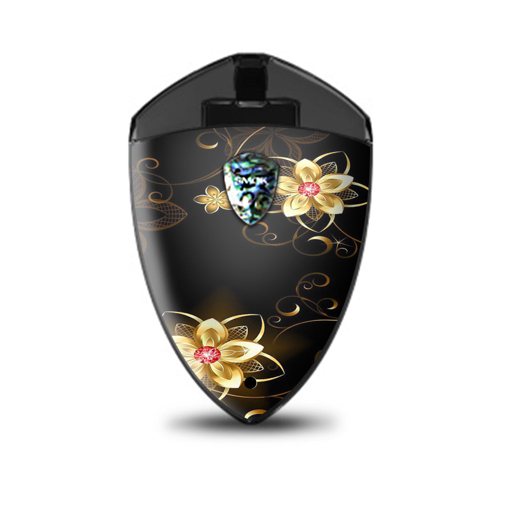  Glowing Flowers Abstract Smok Rolo Badge Skin