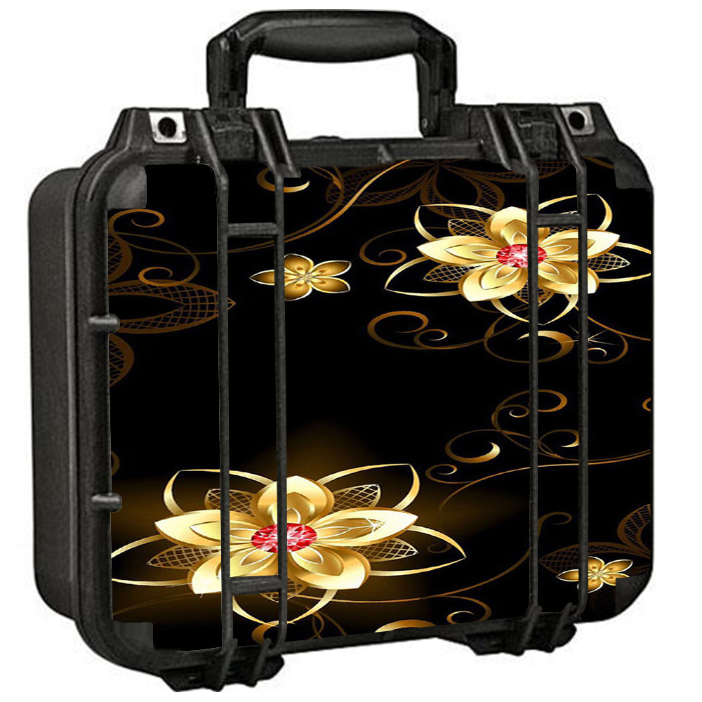  Glowing Flowers Abstract Pelican Case 1400 Skin