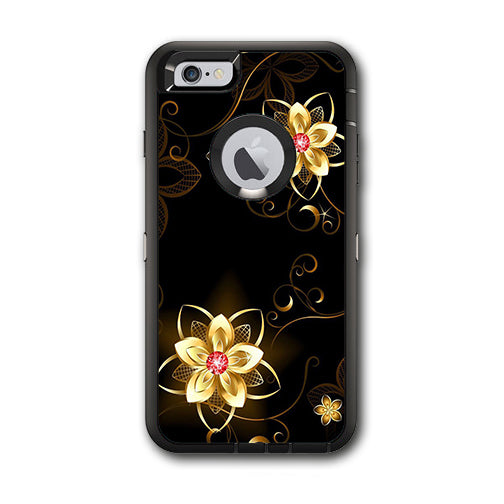  Glowing Flowers Abstract Otterbox Defender iPhone 6 PLUS Skin