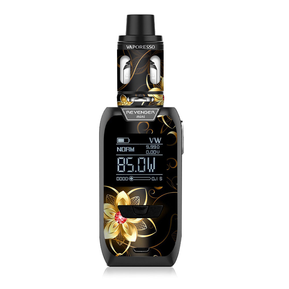  Glowing Flowers Abstract Vaporesso Revenger Mini 85w Skin
