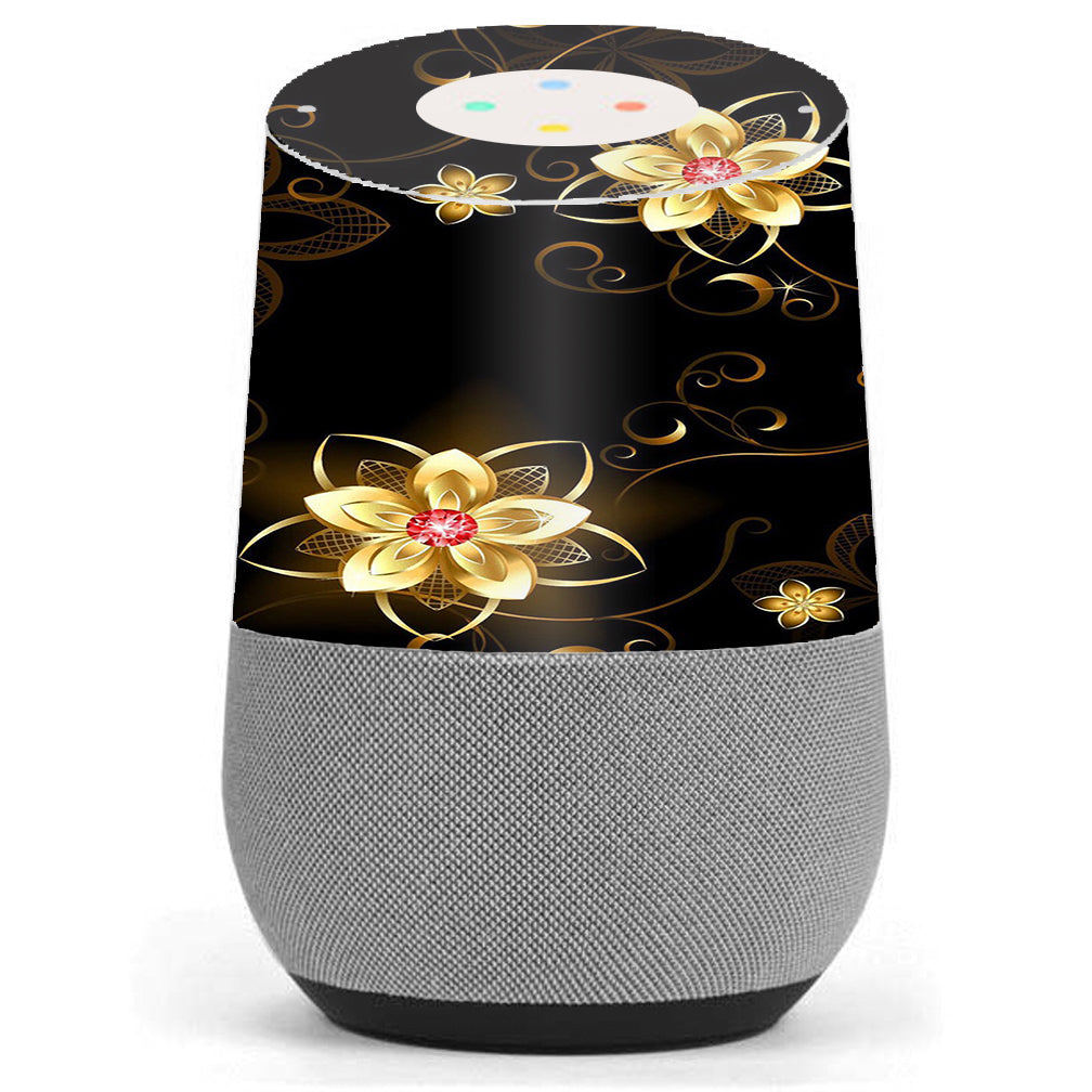  Glowing Flowers Abstract Google Home Skin