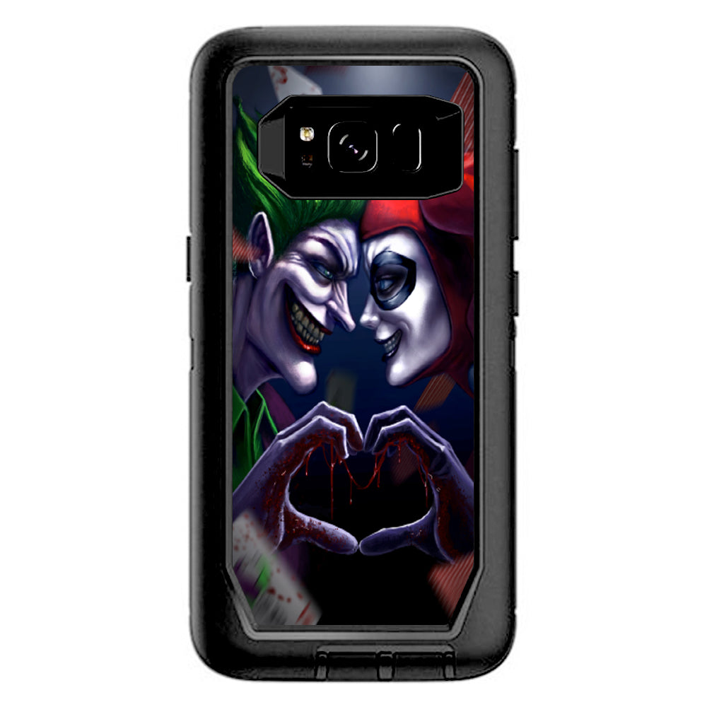  Harleyquin And Joke Love Otterbox Defender Samsung Galaxy S8 Skin