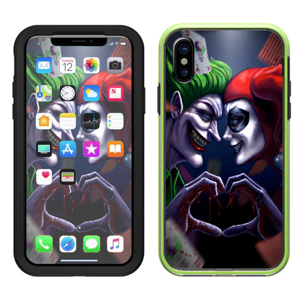  Harleyquin And Joke Love Lifeproof Slam Case iPhone X Skin