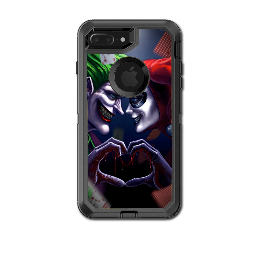  Harleyquin And Joke Love Otterbox Defender iPhone 7+ Plus or iPhone 8+ Plus Skin