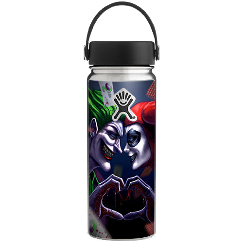  Harleyquin And Joke Love Hydroflask 18oz Wide Mouth Skin