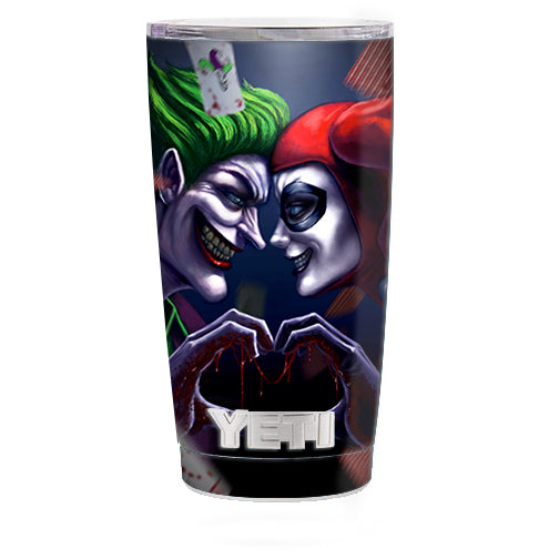  Harleyquin And Joke Love Yeti 20oz Rambler Tumbler Skin