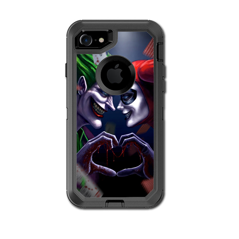  Harleyquin And Joke Love Otterbox Defender iPhone 7 or iPhone 8 Skin