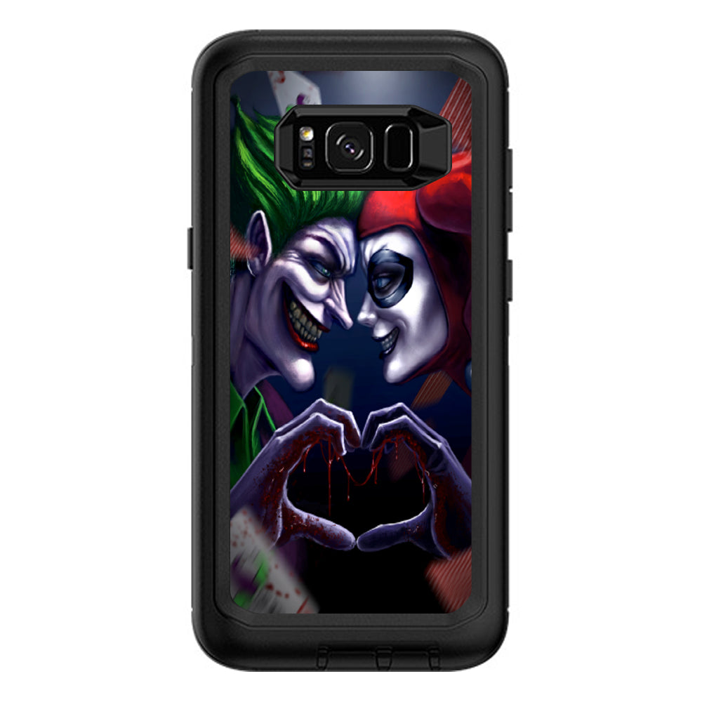  Harleyquin And Joke Love Otterbox Defender Samsung Galaxy S8 Plus Skin