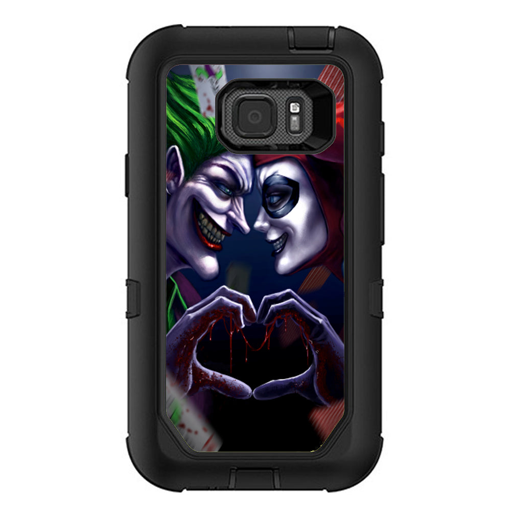  Harleyquin And Joke Love Otterbox Defender Samsung Galaxy S7 Active Skin