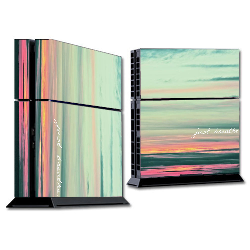  Just Breathe Sunset Scene Sony Playstation PS4 Skin