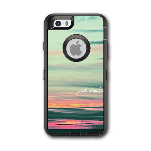  Just Breathe Sunset Scene Otterbox Defender iPhone 6 Skin