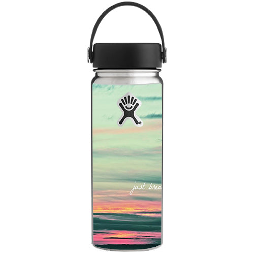  Just Breathe Sunset Scene Hydroflask 18oz Wide Mouth Skin