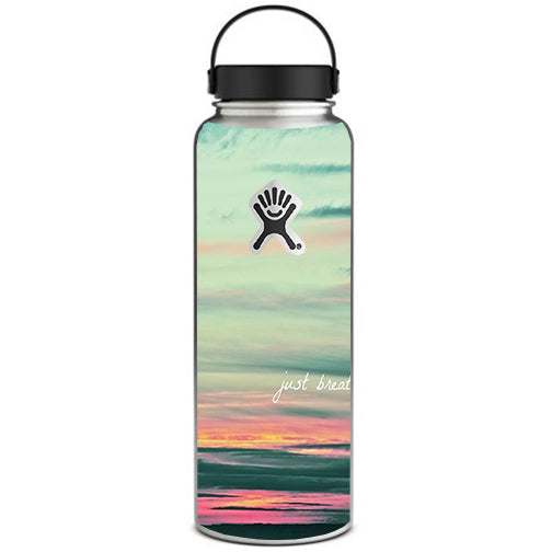 Just Breathe Sunset Scene Hydroflask 40oz Wide Mouth Skin