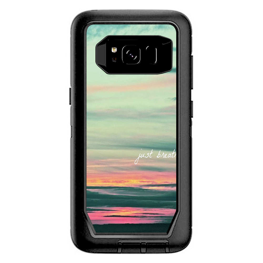  Just Breathe Sunset Scene Otterbox Defender Samsung Galaxy S8 Skin