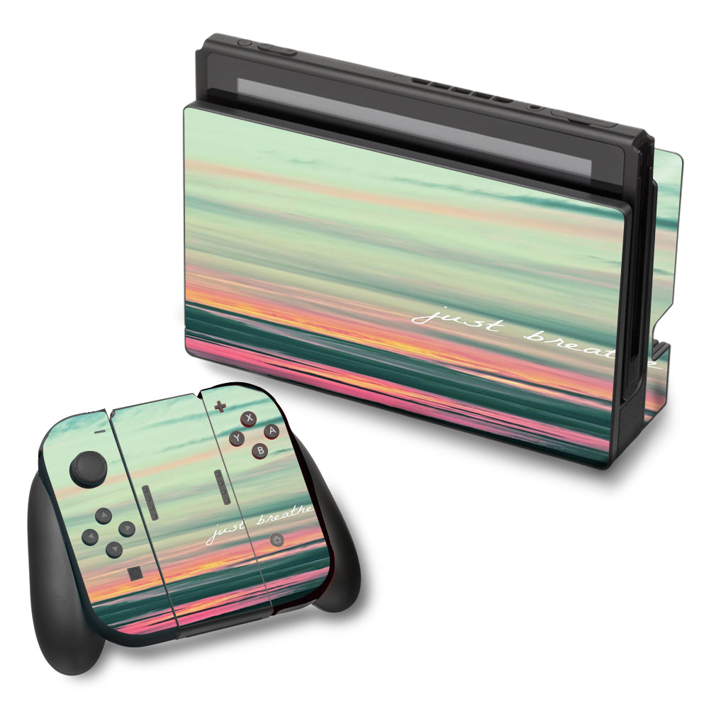  Just Breathe Sunset Scene Nintendo Switch Skin