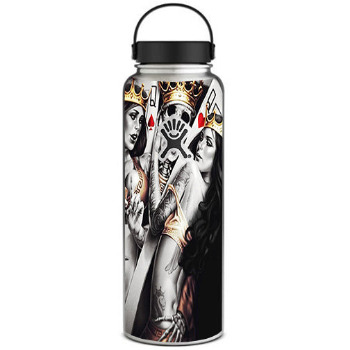  King And Queens Cards Hydroflask 40oz Wide Mouth Skin