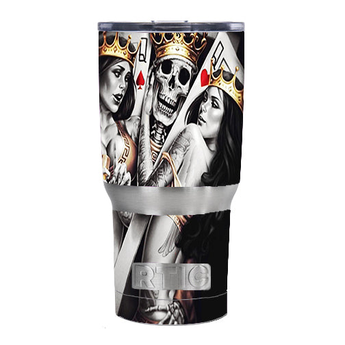  King And Queens Cards RTIC 20oz Tumbler Skin