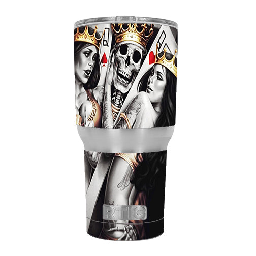  King And Queens Cards RTIC 30oz Tumbler Skin