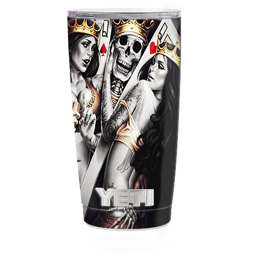  King And Queens Cards Yeti 20oz Rambler Tumbler Skin