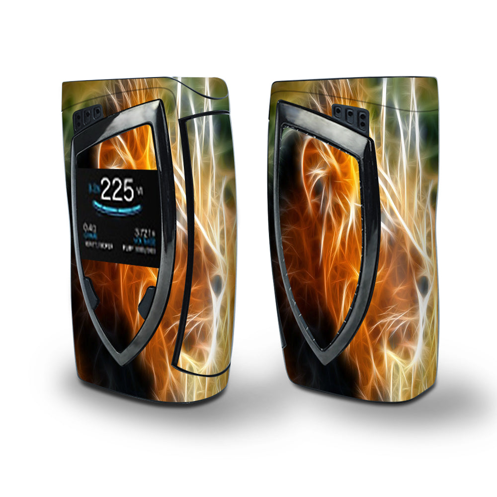 Skin Decal Vinyl Wrap for Smok Devilkin Kit 225w Vape (includes TFV12 Prince Tank Skins) skins cover/ The King of the Jungle