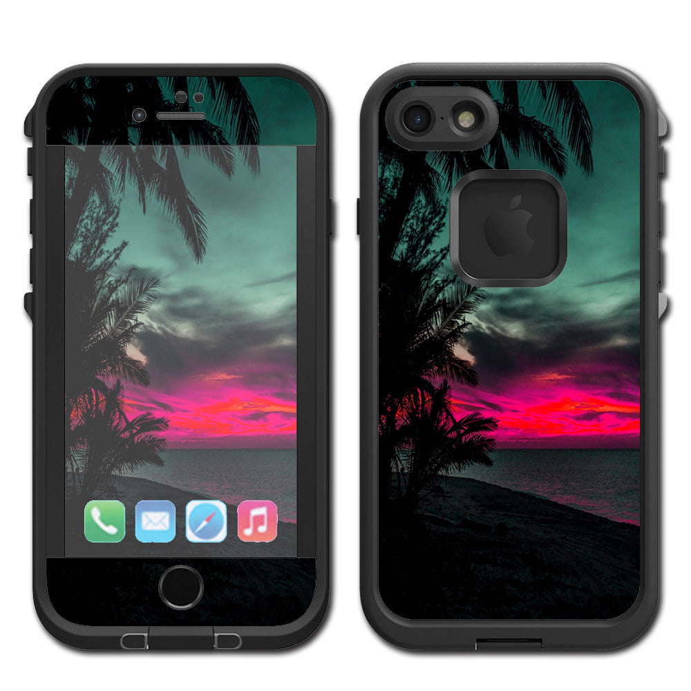  Ocean Sunset Pink Sky Lifeproof Fre iPhone 7 or iPhone 8 Skin