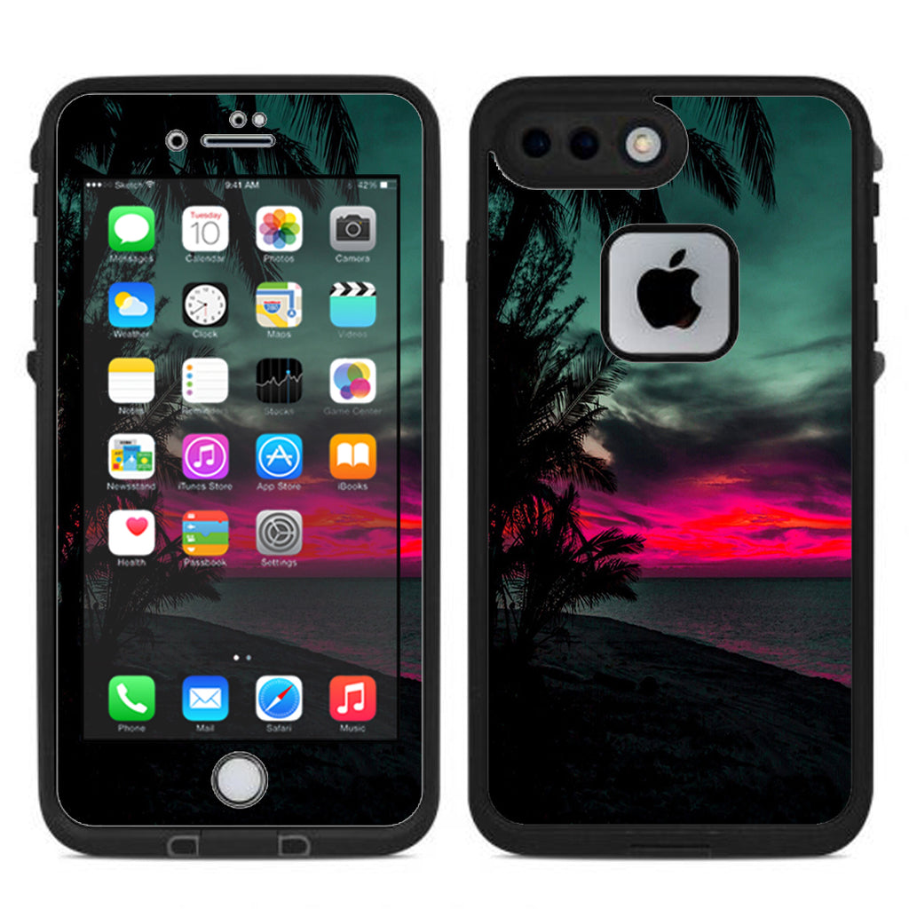  Ocean Sunset Pink Sky Lifeproof Fre iPhone 7 Plus or iPhone 8 Plus Skin