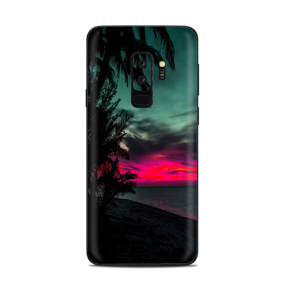  Ocean Sunset Pink Sky  Samsung Galaxy S9 Plus Skin