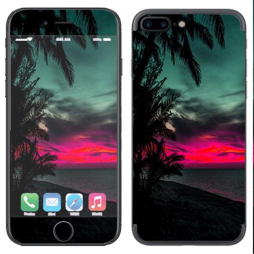  Ocean Sunset Pink Sky Apple  iPhone 7+ Plus / iPhone 8+ Plus Skin