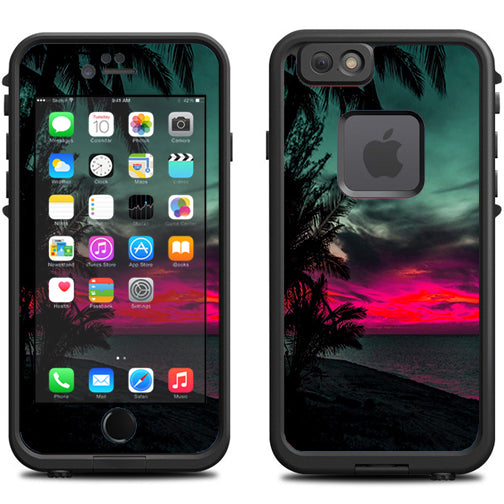  Ocean Sunset Pink Sky Lifeproof Fre iPhone 6 Skin