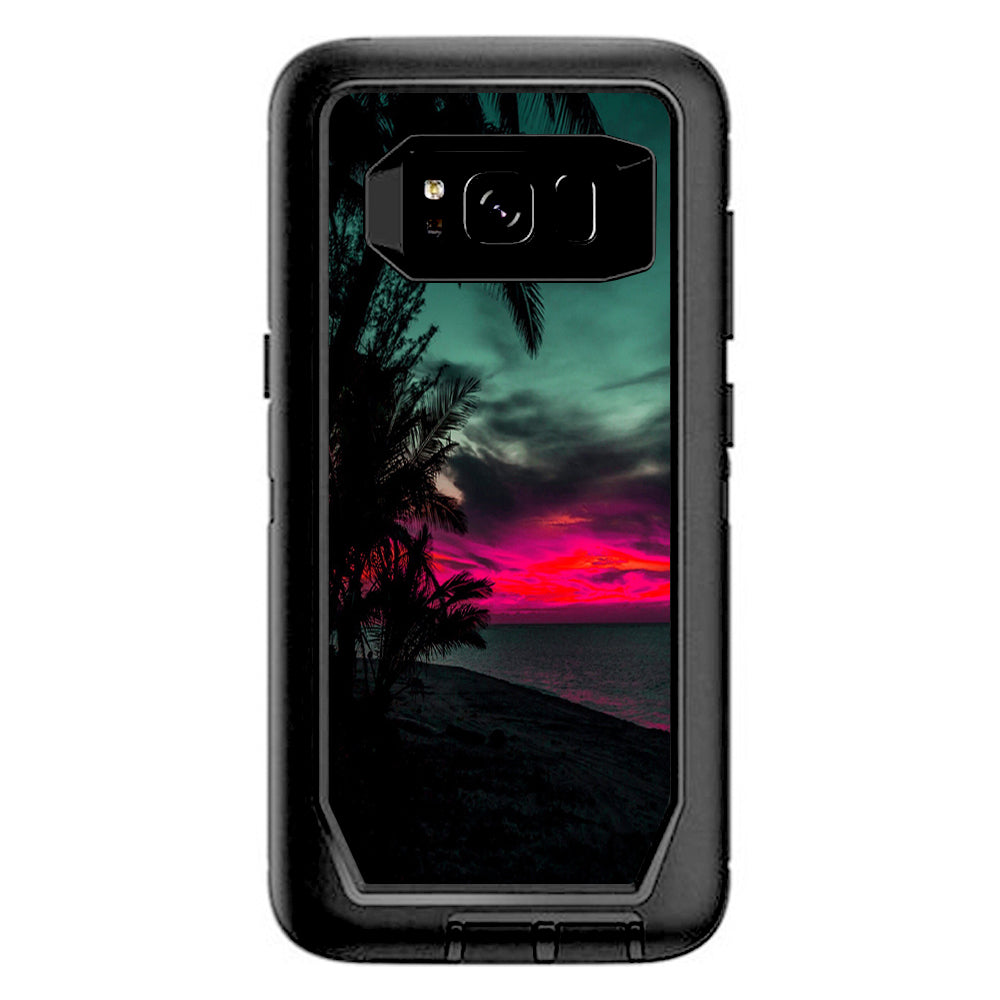  Ocean Sunset Pink Sky  Otterbox Defender Samsung Galaxy S8 Skin