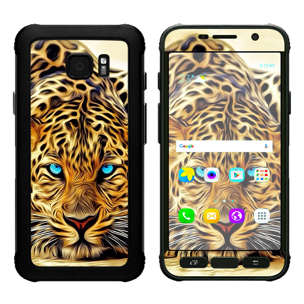  Leopard With Blue Eyes Samsung Galaxy S7 Active Skin
