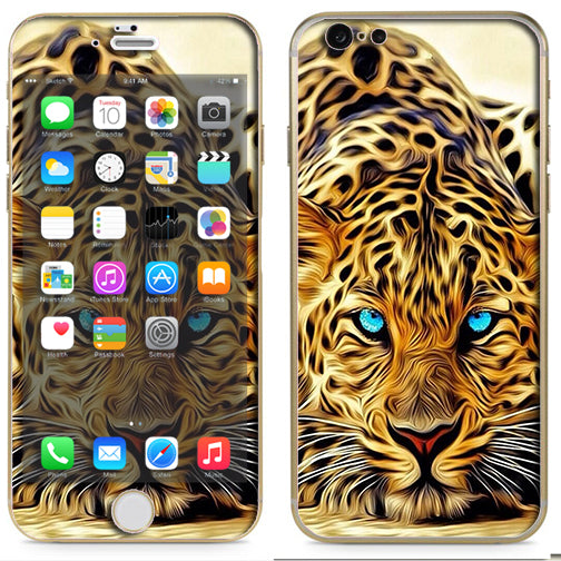 Leopard With Blue Eyes Apple 6 Skin