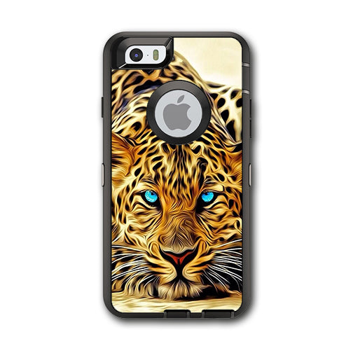  Leopard With Blue Eyes Otterbox Defender iPhone 6 Skin