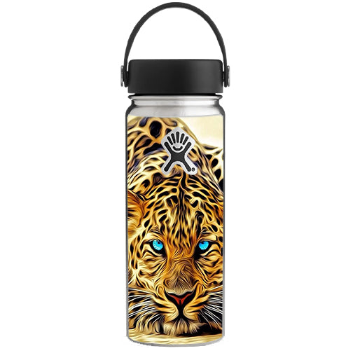  Leopard With Blue Eyes Hydroflask 18oz Wide Mouth Skin