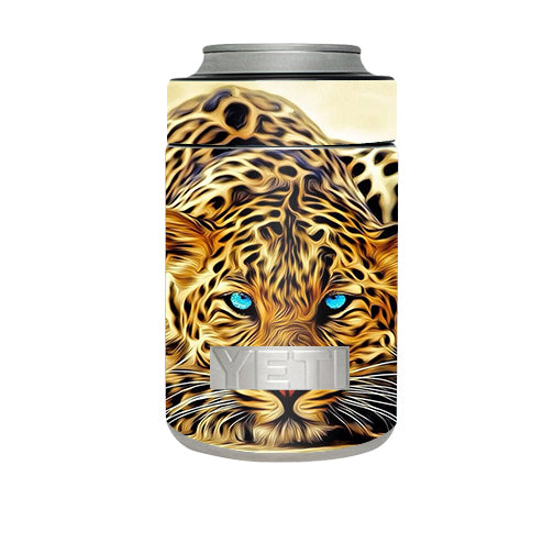  Leopard With Blue Eyes Yeti Rambler Colster Skin