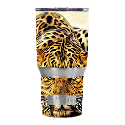  Leopard With Blue Eyes RTIC 20oz Tumbler Skin