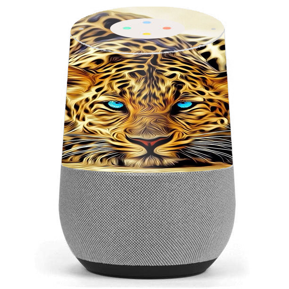  Leopard With Blue Eyes Google Home Skin