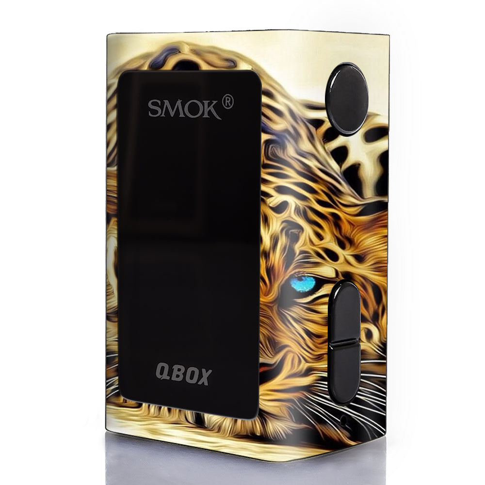  Leopard With Blue Eyes Smok Q-Box Skin