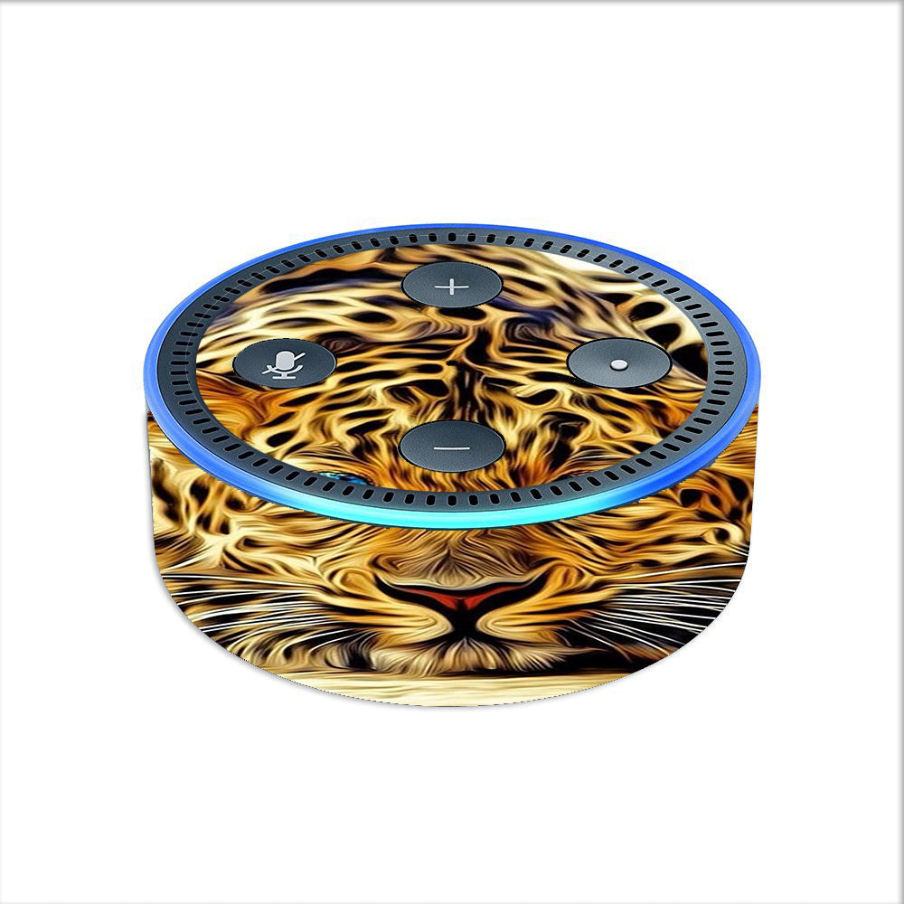  Leopard With Blue Eyes Amazon Echo Dot 2nd Gen Skin